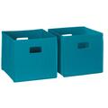 Sourcing Solutions RiverRidge Home 2 Pc Folding Storage Bin Set - Turquoise 02-060